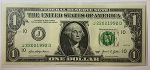 Birthday Note Crisp Mint Condition 1992 Birth Year Series 2021 $1 Bill - Picture 1 of 3