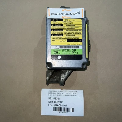 Toyota Tacoma 2000 módulo de control SRS de bloqueo de correa de bolsa OEM 89170-04020 Foto 1 de 4