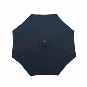 11ft Market Patio Umbrella 8 Rib Replacement Canopy Dark Blue - Picture 1 of 8