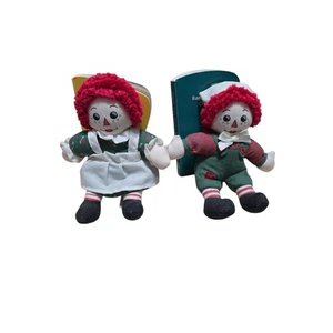 Vintage Weihnachtsbücher Raggedy Ann Snowden and Friends 1998 Plüsch Holiday Story - Bild 1 von 5