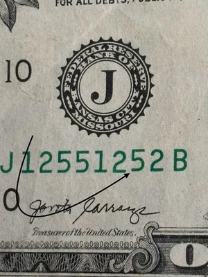 2017 Kansas City $1 Bill Trinary Repeat 125 125 Quad Descending #’s  Low Sum  - Image 1 of 3