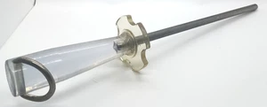 DMT Diamond Knife Sharpener Sharpening Steel Rod Clear Acrylic Handle 14” Rod - Picture 1 of 6