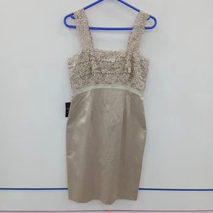 Kaliko Lace Shift Dress Size UK 10 NWT Gold Occasion Wedding RMF16-CAP - Picture 1 of 8