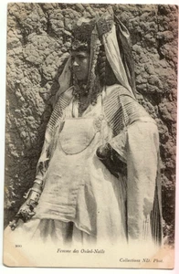 Norte de África Francesa - Argelia - Uñas Ouled Mujer - Postal Vintage - Imagen 1 de 2