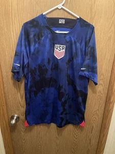 Nike Team USA Jersey Mens size XL Blue Slim Fit 2022 Away Dri-Fit Soccer - Picture 1 of 7