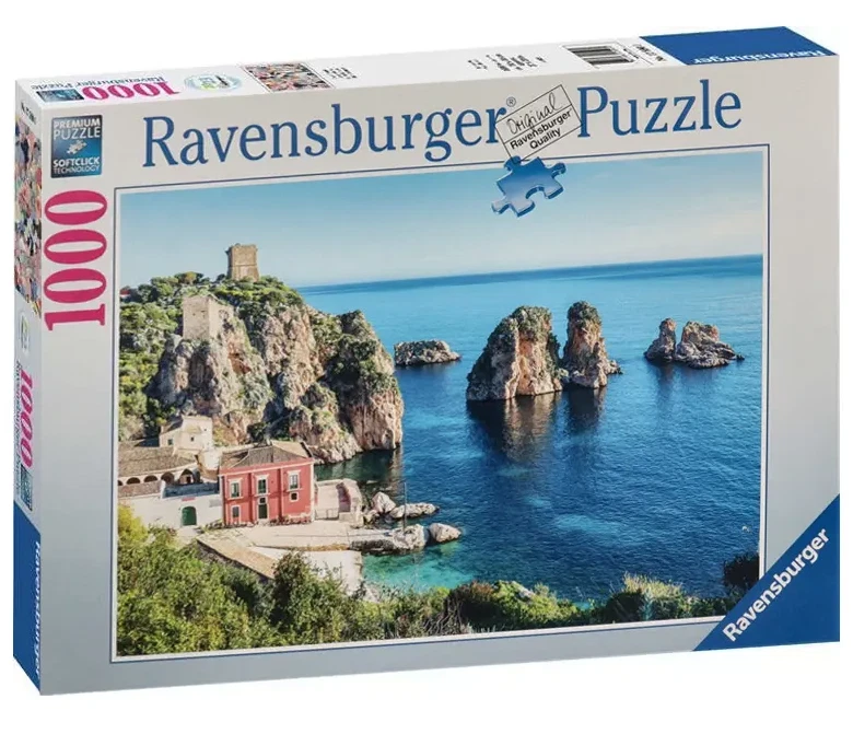 PUZZLE 1000 FARAGLIONI DI SCOPELLO ravensburger 1000 PEZZI cm 70 x 50 - Immagine 1 di 1