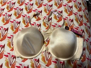 Sujetador Maidenform One Fab Fit espalda en T elevación con leche encaje espalda deportiva talla 40D #07112 - Imagen 1 de 10