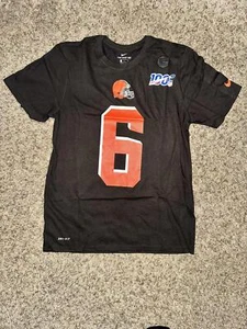 Men's Nike Baker Mayfield Browns NFL 100 Player Pride Name & # Performance Shirt - Picture 1 of 12
