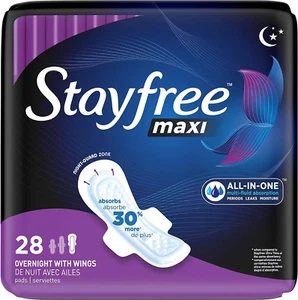 Maxi Overnight Pads with Wings for Women, Reliable Protection and Absorbency of - Picture 1 of 12