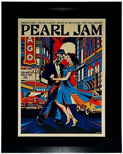 Poster Pearl Jam Chicago Wrigley Field 2024 Van Orton professionalmente incorniciato - Foto 1 di 5