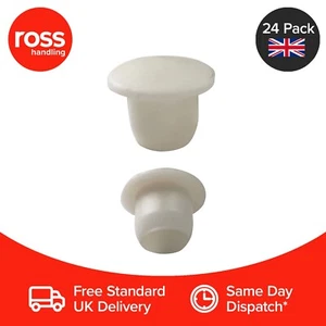 Confezione da 24 | Tappo Finitura Decorativo Blanking Foro Bianco 10mm, Push Fit - Foto 1 di 1