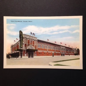 Tulsa Oklahoma Coliseum Postcard - Picture 1 of 2