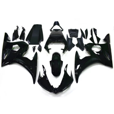 Gloss Black ABS Fairings Kit for Yamaha YZF-R6 2003 2004 2005 YZF600 R6 Bodywork - Image 1 of 4