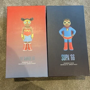 Hebru Brand Studios Li’l Wonda & Supa 66 Power Duo World's Greatest Figure Dolls - Imagen 1 de 6