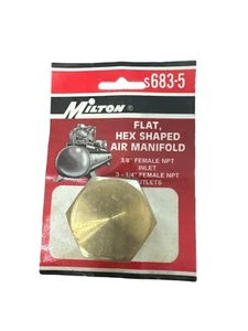 Vintage 1995 Milton Flat Hex Shaped Air Manifold—New - Picture 1 of 6