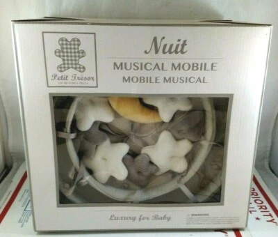 Nuit by Petit Tresor of Beverly Hills Luxury Musical Mobile For Baby Crib Stars  - Image 1 of 4
