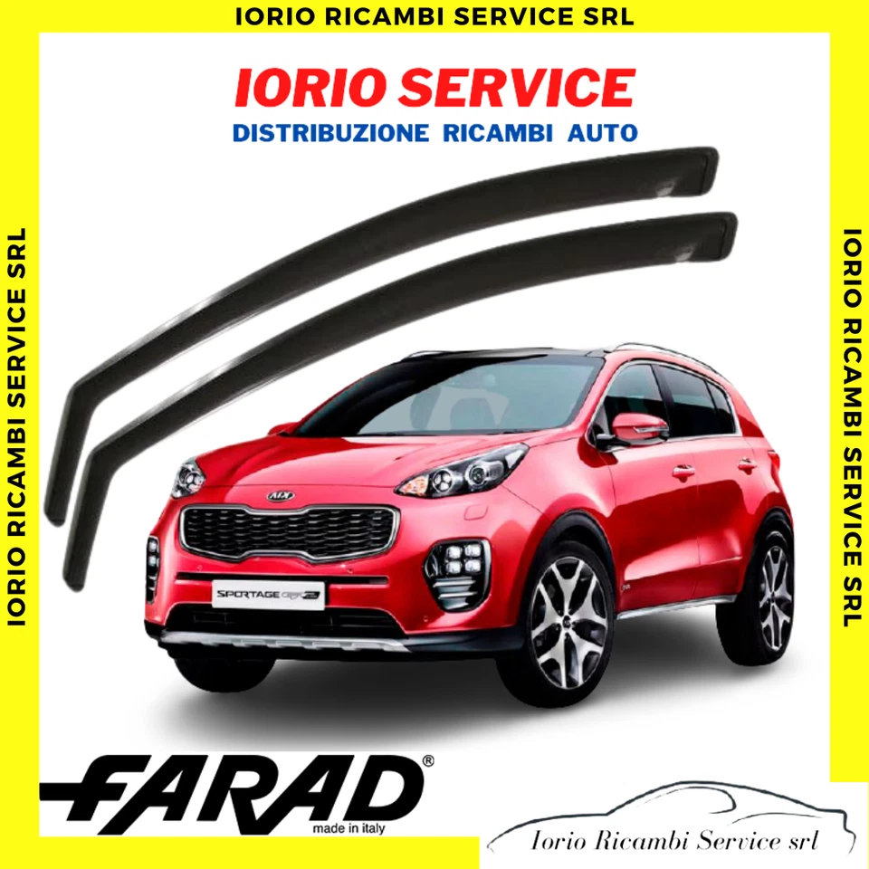 DEFLETTORI ARIA per KIA SPORTAGE 5p 2016-2021 FARAD fumè ANTITURBO ANTIVENTO - Immagine 1 di 1