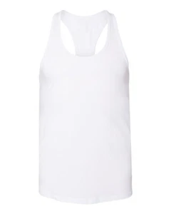 Bella + Canvas Women's Jersey Racerback Tank 6008 - White - Medium - Picture 1 of 4