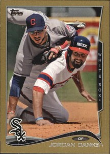 2014 Topps Mini Gold Chicago White Sox Baseball Card #649 Jordan Danks /63