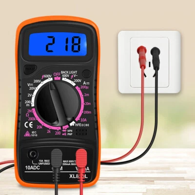 Lcd Digital Multimètre Voltmeter Amperemeter Ac -Dc Ohm -Stromkreis -Tester /S ↑ - Bild 1 von 4