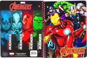 NEW Marvel Avengers Comic Book Hero 1 Subject 70 Page Wide Ruled Notebook 