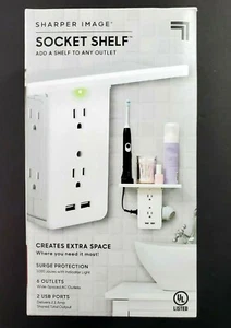 Sharper Image Steckdosenregal Original 6 Steckdosen 2 USB - Bild 1 von 12