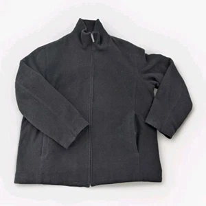 Perry Ellis Portfolio Men's Wool Blend Full Zip Mock Neck Black Winter Coat - Picture 1 of 8