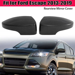2X Driver + Passenger Side Side Mirror Cover for FORD Focus Escape C-Max PRIMED - Picture 1 of 10