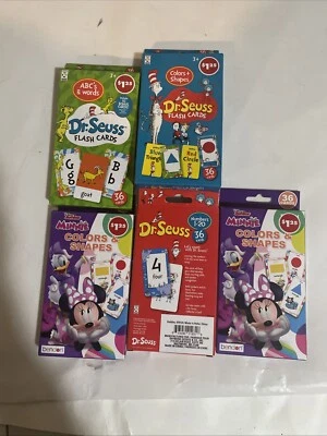 lote de libros dr seuss tarjetas flash y tarjetas Disney colores y formas edades 3-5 años Foto 1 de 3