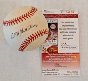 BILL TERRY Autographed Signed ROMLB Baseball HOF Giants Manager JSA COA Giamatti - Picture 1 of 2