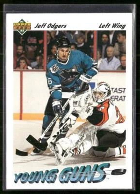 1991-92 Upper Deck - Young Guns #597 Jeff Odgers (RC) - Image 1 of 2