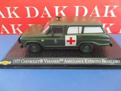 Die cast 1/43 Modellino Chevrolet Veraneio Ambulanza Esercito Brasiliano 1977 - Immagine 1 di 4