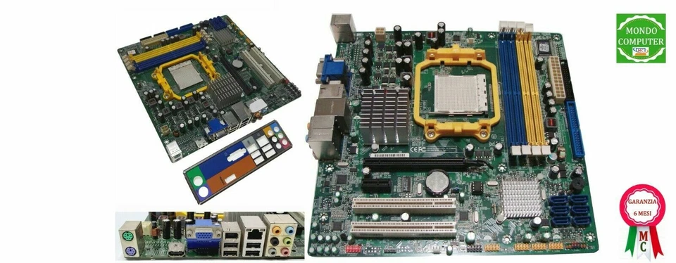 SCHEDA MADRE SOCKET AM2 ACER RS780M03-A1 + CPU AMD DUAL CORE + 8 GB RAM - Immagine 1 di 1