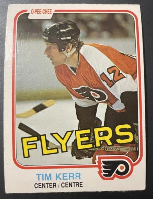 Tim KERR RC 1981-82 O-Pee-Chee Hockey #252 Philadelphia Flyers - Image 1 of 2