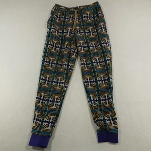 Patagonia Youth Small 7-8 Micro D Fleece Joggers Pants Aztec Pockets Stretch - Picture 1 of 12