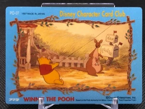 WINNIE THE POOH Disney Character Card Club  Amada Made In JAPAN 1997 PO-07 - Picture 1 of 12