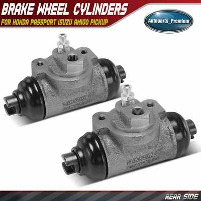 2x Cilindro de roda de freio a tambor traseiro esquerdo e direito para Honda Passport Isuzu Amigo - Imagem 1 de 4