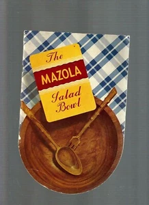 Collectible Art Deco 1939 The MAZOLA Salad Bowl Recipe Booklet - Picture 1 of 2