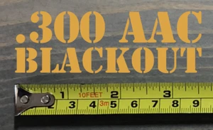 300 300 AAC Verdunkelung Aufkleber Aufkleber 3,5" Munitionsdose Box Munitionskiste gelb - Bild 1 von 1