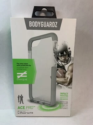 Новый подлинный BodyGuardz Ace Pro удара защиты чехол iPhone 6s / 7 / 8 прозрачный - Изображение 1 из 4