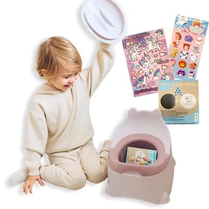 Bisoo Töpfchen für Kinder mit Thermosticker, ergonomisches Töpfchen, Lila - Bild 1 von 3