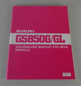 Manual De Taller / Informe Técnico Suzuki GS 850 G/GL Fecha 12/1979 - Imagen 1 de 3