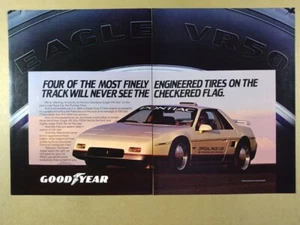 1984 Goodyear Tires Pontiac Fiero Indy 500 Pace Car photo vintage print Ad - Picture 1 of 1