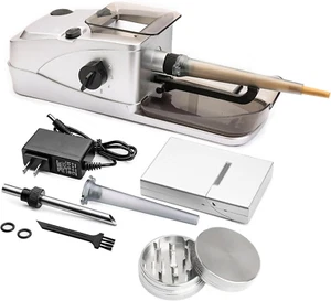 Electric Cone Rolling Machine Set with Manual Herb Grinder and Pre-Roll Holder C - Picture 1 of 12