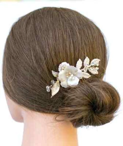Blush Bridal Hair Comb Hairpiece for wedding accessory - Picture 1 of 4