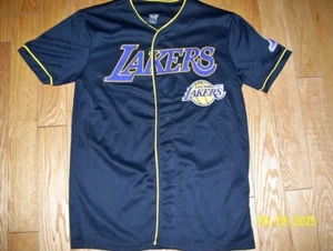Los Angeles Lakers Button Down Baseball Style Jersey Size Small - Picture 1 of 2
