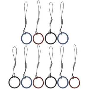 10 Pcs Phone Case Ring Buckle Cellphone Lanyard Detachable Finger Strap - Photo 1/12