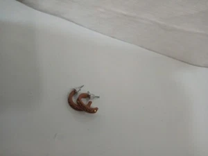 Boucles d'oreilles marron strass neuf (b15) - Imagen 1 de 2