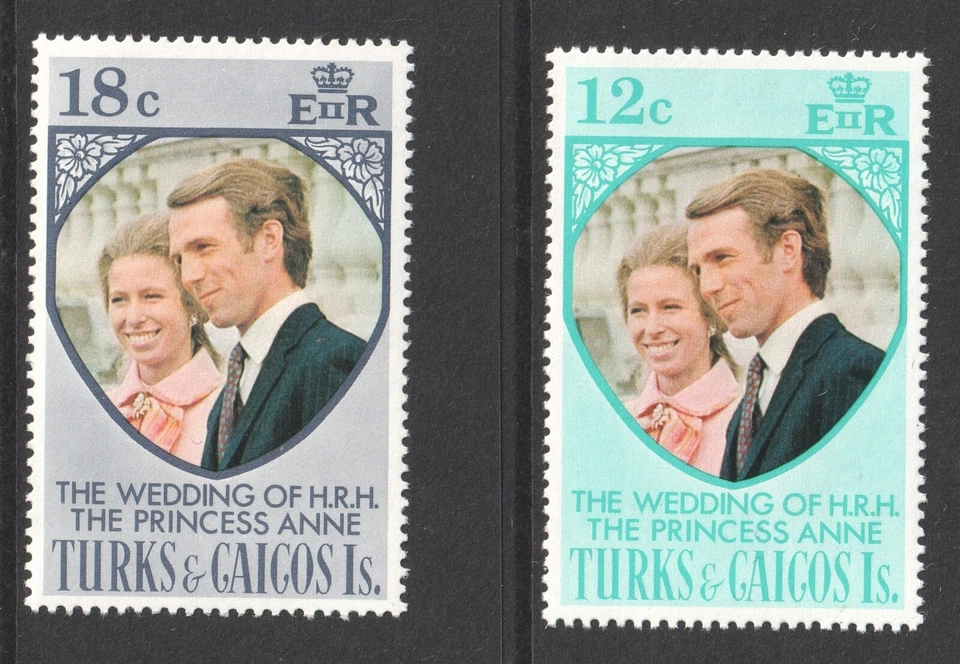 Boda real de la princesa Ana y Mark Phillips 1973 de las Islas Turcas y Caicos Foto 1 de 1