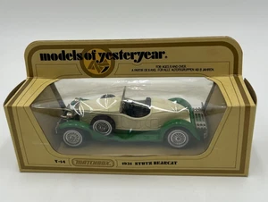 Matchbox Models of Yesteryear Y14 1931 Stutz Bearcat Roadster Diecast Cream NIB - Picture 1 of 16